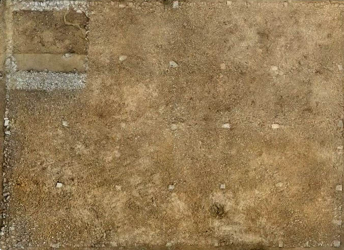 Fotografía aérea final edificio planta rectangular Peña Campanario